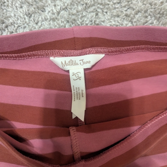 Matilda Jane Pink Striped Leggings - Picture 3 of 3